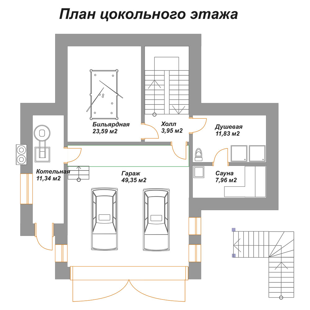 Планировка 3-го этажа